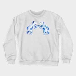 blue couple bears Crewneck Sweatshirt